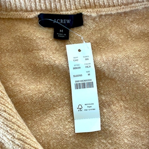 NWT J.Crew  Merino Blend half Zip Pullover Sweater - Picture 5 of 6